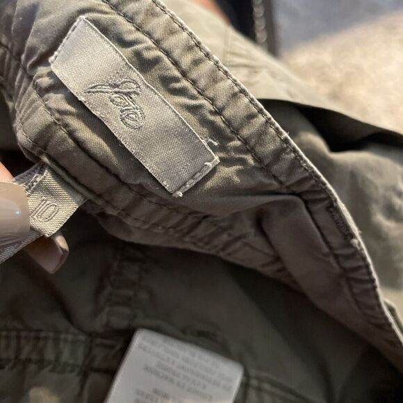 Joie Cargo Pants Tapered Ankle Women’s Size 10 Cotton‎ Olive Green - Picture 4 of 5